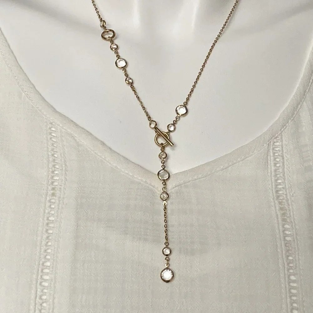Stainless Steel Long Necklace Toggle Closure - Picture 5 of 9